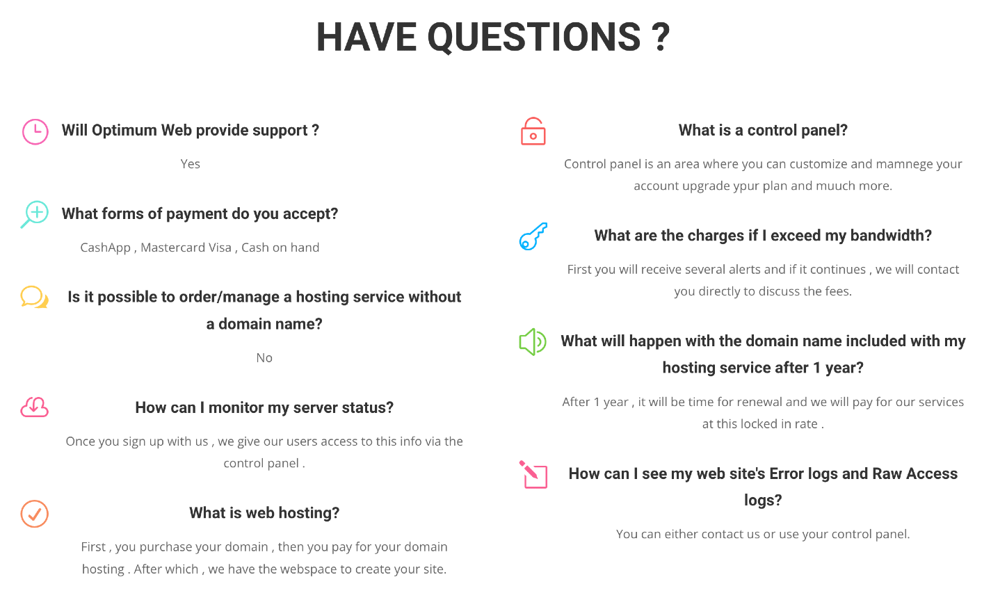 questions